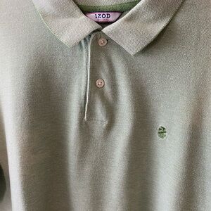 IZOD Men's Polo Shirt in Light Green Large